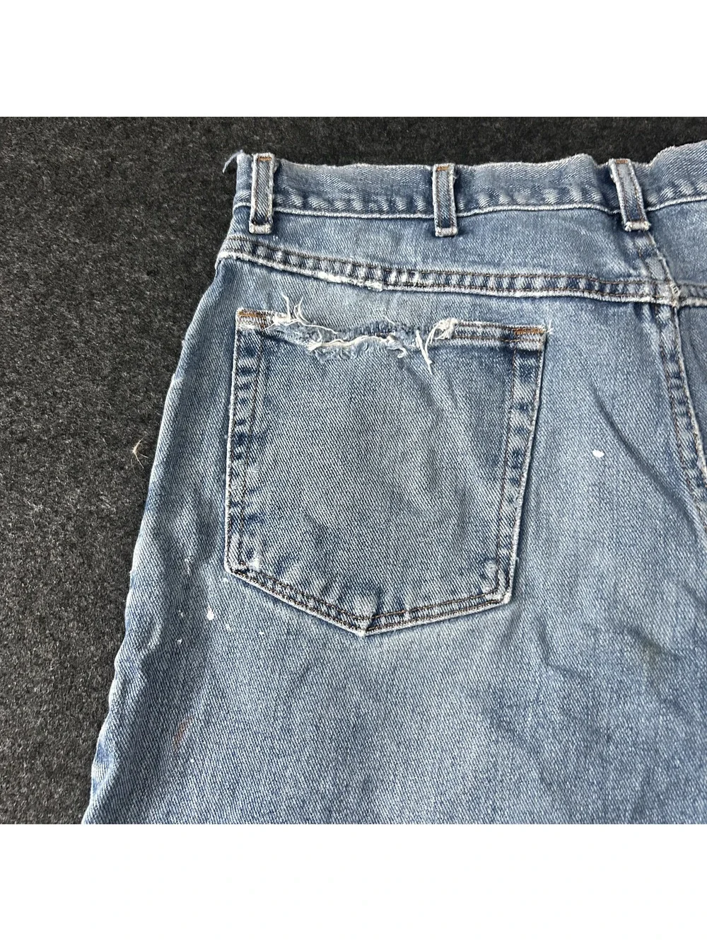 Vintage Wrangler Silver Edition Cutoff Denim Jean Shorts Light Wash Size 34